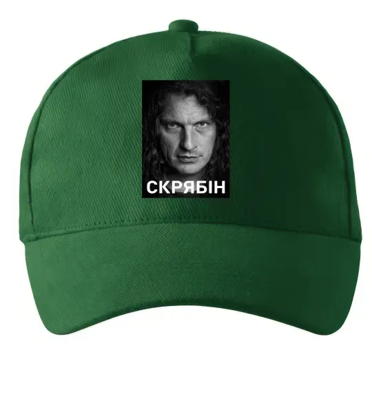 Кепка Скрябін обличчя Темно-зеленый фото