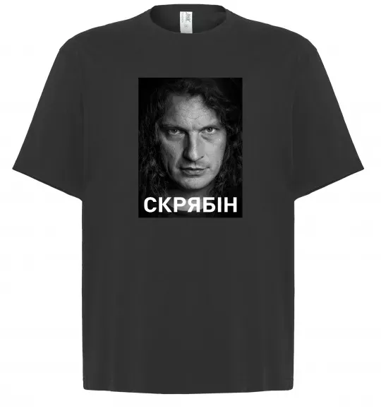 Футболка Оверсайз Скрябін обличчя Черный фото
