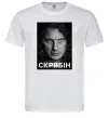 Мужская футболка Скрябін обличчя Белый фото