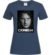 Женская футболка Скрябін обличчя Темно-синий фото