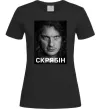 Женская футболка Скрябін обличчя Черный фото