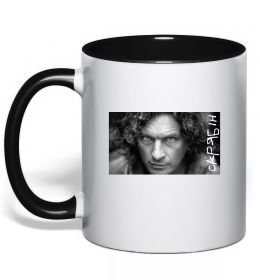 Чашка з кольоровою ручкою Скрябін з написом