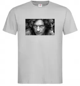 Мужская футболка Скрябін з написом Серый фото