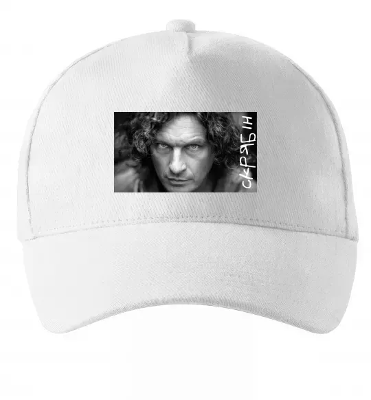 Кепка Скрябін з написом Білий фото