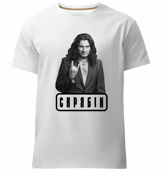 Мужская премиум футболка Скрябін Белый фото