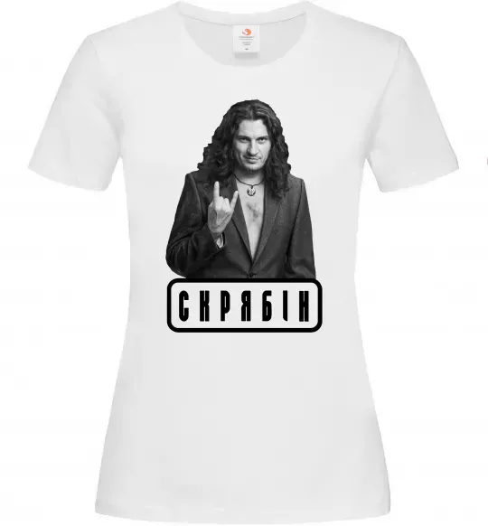 Женская футболка Скрябін Белый фото