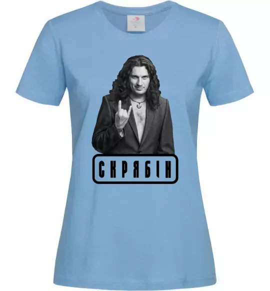 Женская футболка Скрябін Голубой фото