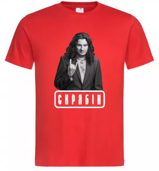 Мужская футболка Скрябін Красный фото