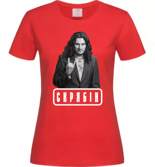 Женская футболка Скрябін Красный фото