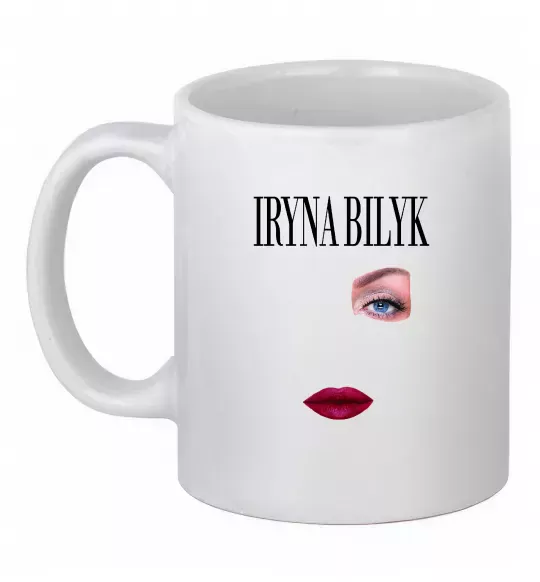 Чашка керамическая Ірина Білик губи Белый фото