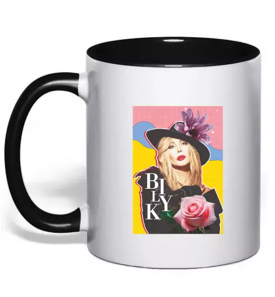 Чашка с цветной ручкой Iryna Bilyk Черный фото