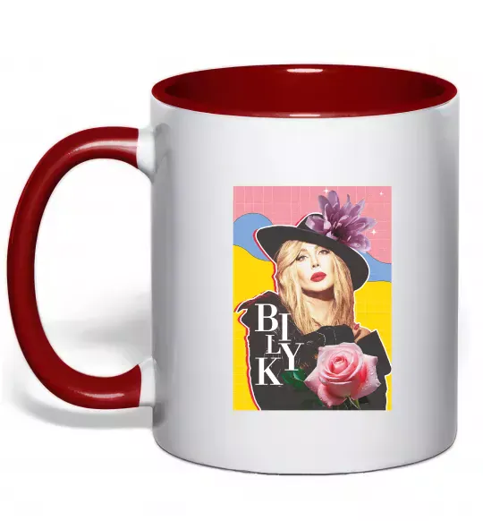 Чашка с цветной ручкой Iryna Bilyk Красный фото