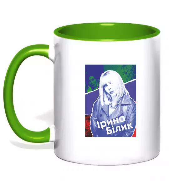 Чашка с цветной ручкой Ірина Білик Зеленый фото