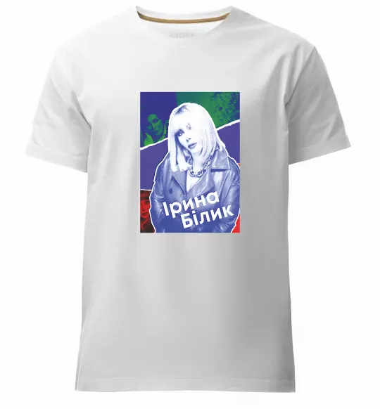 Мужская премиум футболка Ірина Білик Белый фото