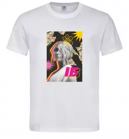 Мужская футболка Ірина Білик малюнок Белый фото