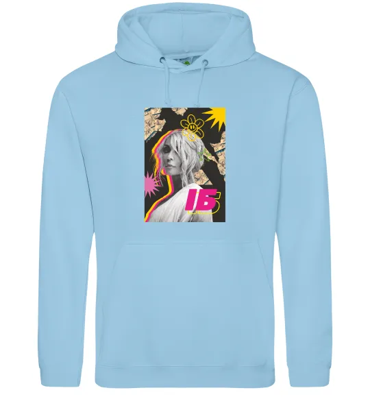 Мужская толстовка (худи) Ірина Білик малюнок Голубой фото