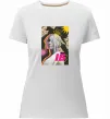 Женская премиум футболка Ірина Білик малюнок Белый Женская премиум футболка Ірина Білик малюнок Белый фото