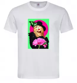 Мужская футболка Ірина Білик з метеликом Белый фото