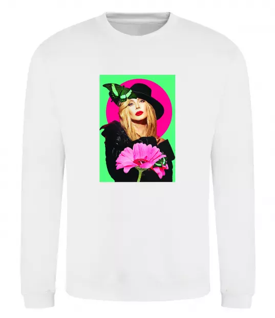 Свитшот Ірина Білик з метеликом Белый фото