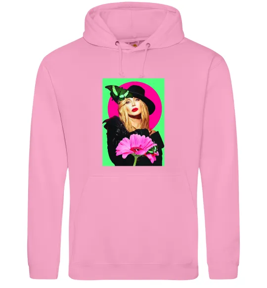 Женская толстовка (худи) Ірина Білик з метеликом Розовый фото