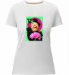 Женская премиум футболка Ірина Білик з метеликом Белый фото