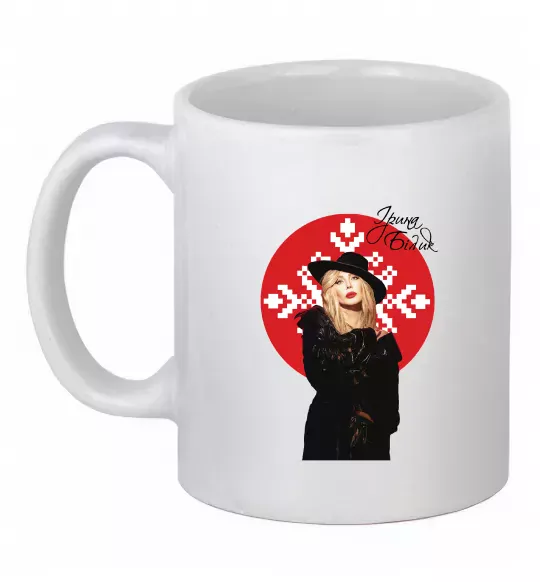 Чашка керамическая Ірина Білик орнамент Белый фото