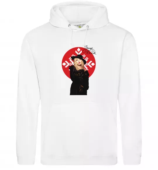 Жіноча толстовка (худі) Ірина Білик орнамент Білий фото