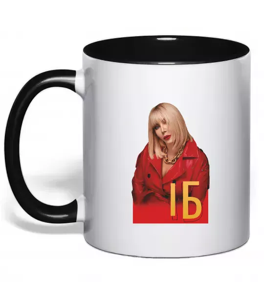 Чашка с цветной ручкой Білик Ірина Черный фото