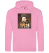 Чоловіча толстовка (худі) Тарас Шевченко з цигаркою Рожевий фото