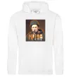 Жіноча толстовка (худі) Тарас Шевченко з цигаркою Білий Жіноча толстовка (худі) Тарас Шевченко з цигаркою Білий фото