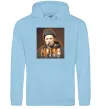Женская толстовка (худи) Тарас Шевченко з цигаркою Голубой фото