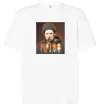 Футболка Оверсайз Тарас Шевченко з цигаркою Білий фото