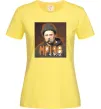 Жіноча футболка Тарас Шевченко з цигаркою Лимонний Жіноча футболка Тарас Шевченко з цигаркою Лимонний фото