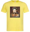 Чоловіча футболка Тарас Шевченко з цигаркою Лимонний фото