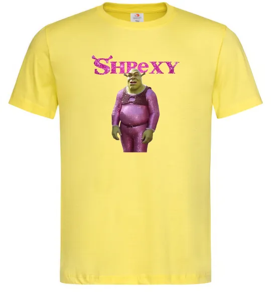 Чоловіча футболка Shrexy, колір - лимонний, розмір - L Лимонний фото