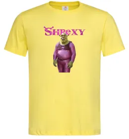 Чоловіча футболка Shrexy, колір - лимонний, розмір - L Лимонний фото