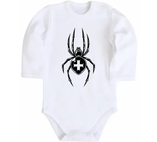 Дитячий бодік Павук-хрестовик Білий фото