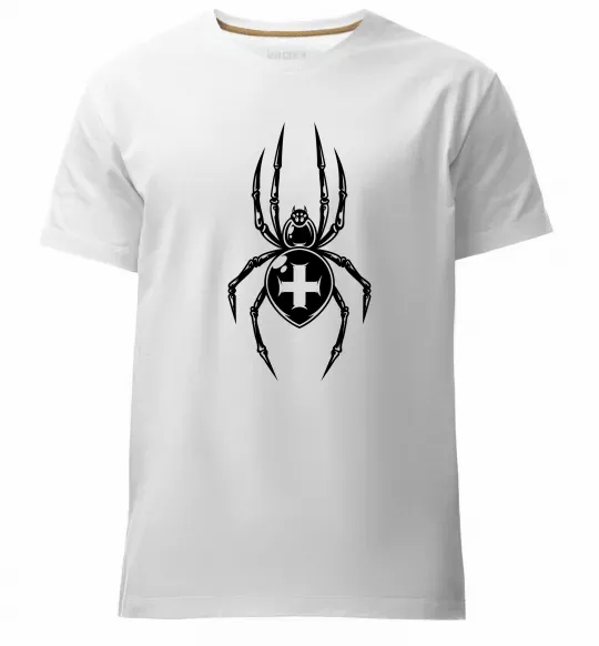 Мужская премиум футболка Павук-хрестовик Белый фото
