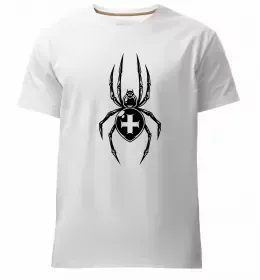 Мужская премиум футболка Павучки на павутинні Белый фото