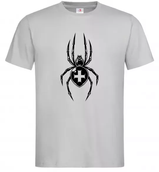 Чоловіча футболка Павук-хрестовик Сірий фото