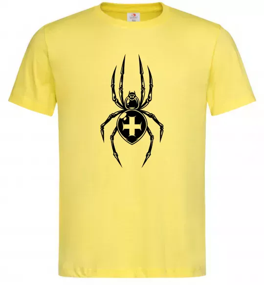 Чоловіча футболка Павук-хрестовик Лимонний фото