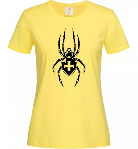 Жіноча футболка Павук-хрестовик Лимонний фото
