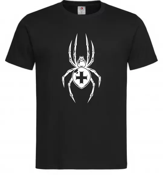 Чоловіча футболка Павук-хрестовик Чорний фото