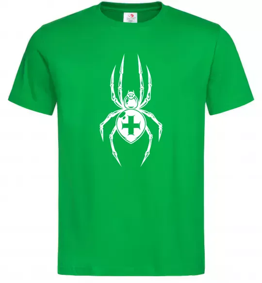 Чоловіча футболка Павук-хрестовик Зелений фото