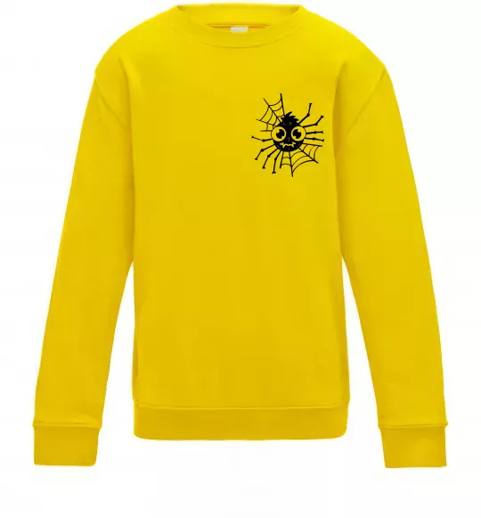 Детский Свитшот Павутинка Солнечно желтый фото