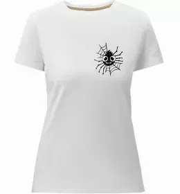 Женская премиум футболка Чорна вдова Белый фото