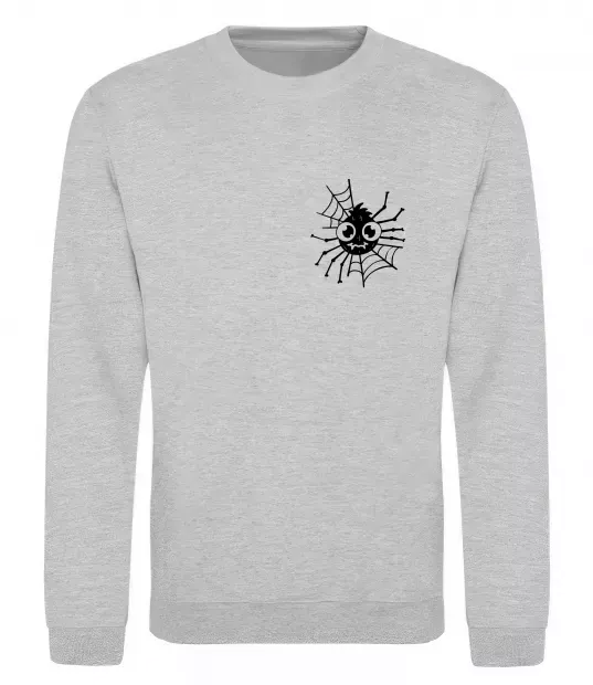 Свитшот Павутинка Серый меланж фото