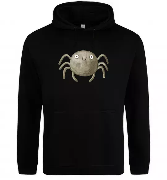 Чоловіча толстовка (худі) Павучок малюнок Чорний фото