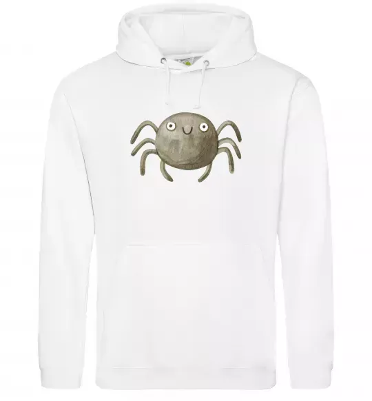 Женская толстовка (худи) Павучок малюнок Белый фото