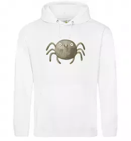 Женская толстовка (худи) Павучок малюнок Белый фото